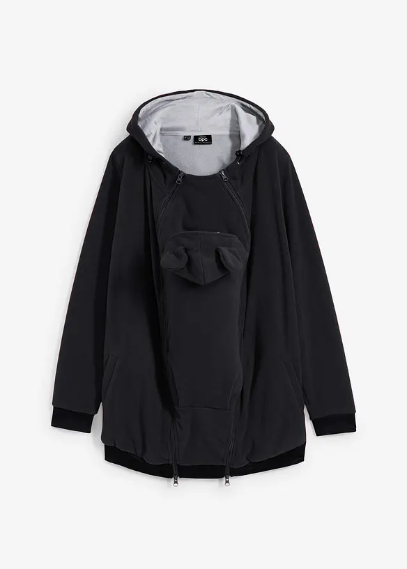 Těhotensk&aacute;/nosic&iacute; bunda 2 v 1 z fl&iacute;su, bonprix