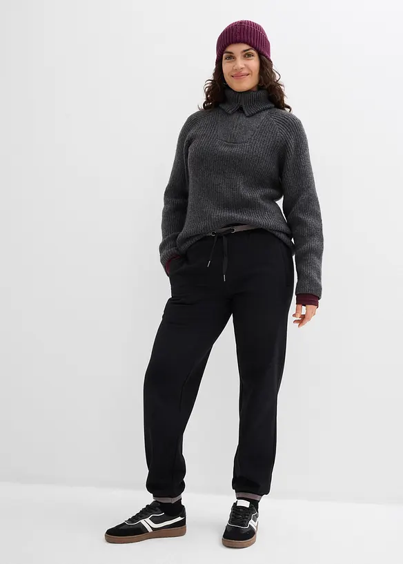 Tepl&aacute;kov&eacute; kalhoty z bavlněn&eacute; směsi (2 ks v balen&iacute;), bonprix