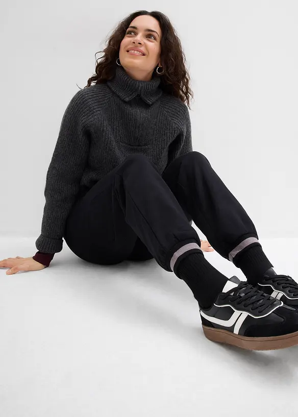 Tepl&aacute;kov&eacute; kalhoty z bavlněn&eacute; směsi (2 ks v balen&iacute;), bonprix