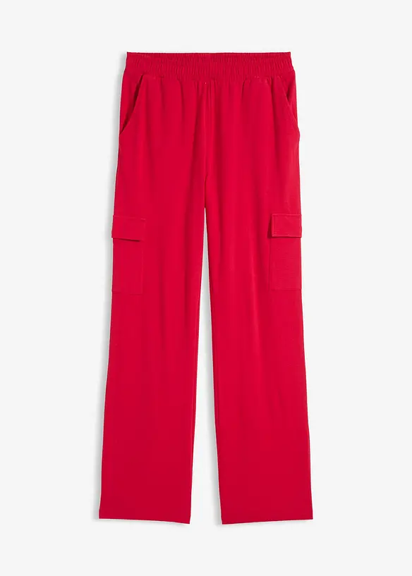 Joggingov&eacute; kalhoty z elastick&eacute; bavlněn&eacute; směsi, bonprix