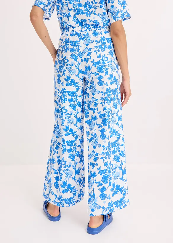 Kalhotov&aacute; sukně ze spl&yacute;vav&eacute; visk&oacute;zov&eacute; směsi, bonprix