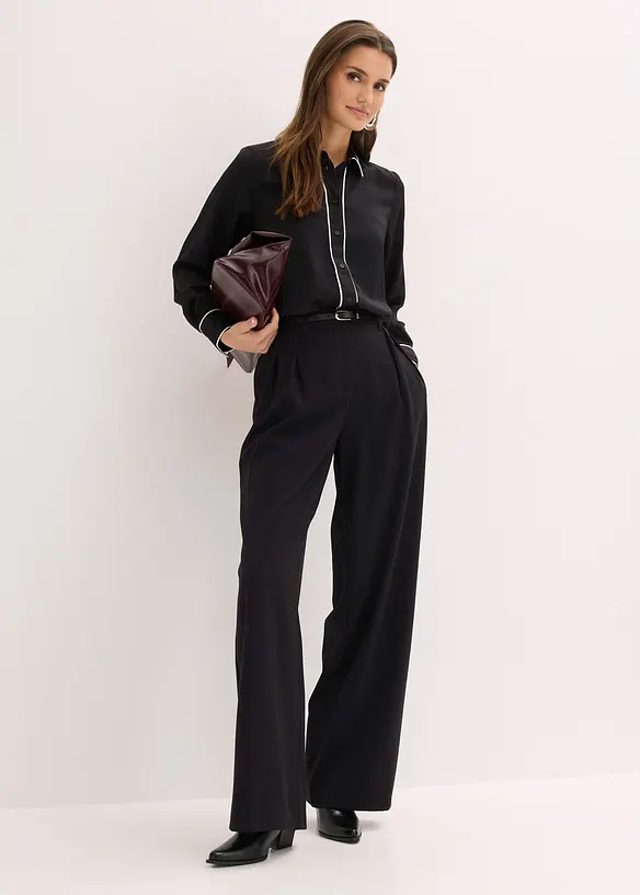 Ko&scaron;ilov&aacute; halenka ze spl&yacute;vav&eacute;ho sat&eacute;nu, bonprix