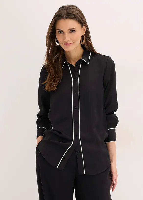 Ko&scaron;ilov&aacute; halenka ze spl&yacute;vav&eacute;ho sat&eacute;nu, bonprix