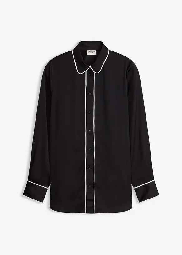 Ko&scaron;ilov&aacute; halenka ze spl&yacute;vav&eacute;ho sat&eacute;nu, bonprix