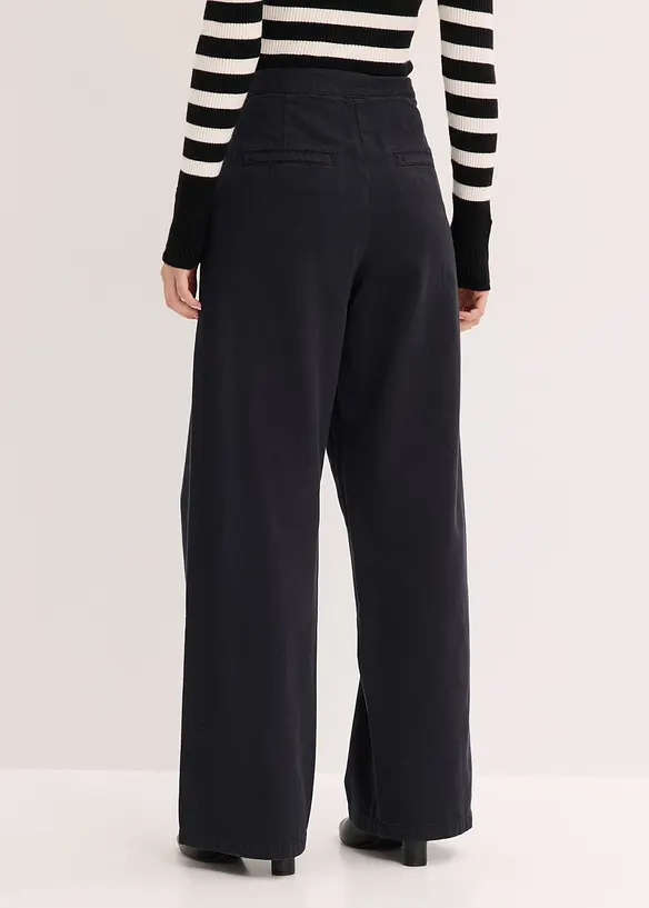 Keprov&eacute; kalhoty z čist&eacute; bavlny, bonprix