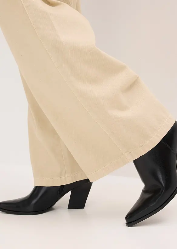 Keprov&eacute; kalhoty z čist&eacute; bavlny, bonprix