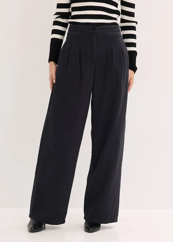 Keprov&eacute; kalhoty z čist&eacute; bavlny, bonprix