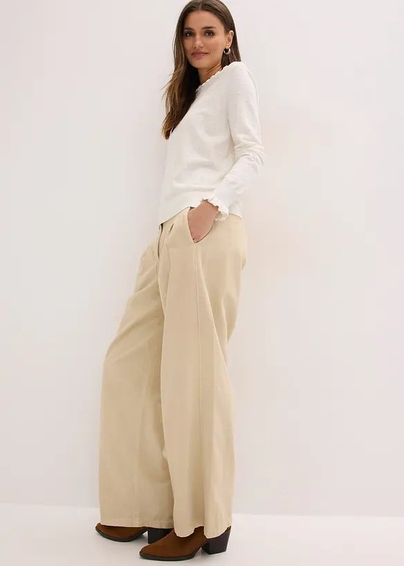 Svetr z jemn&eacute; pleteniny z visk&oacute;zov&eacute; směsi, bonprix