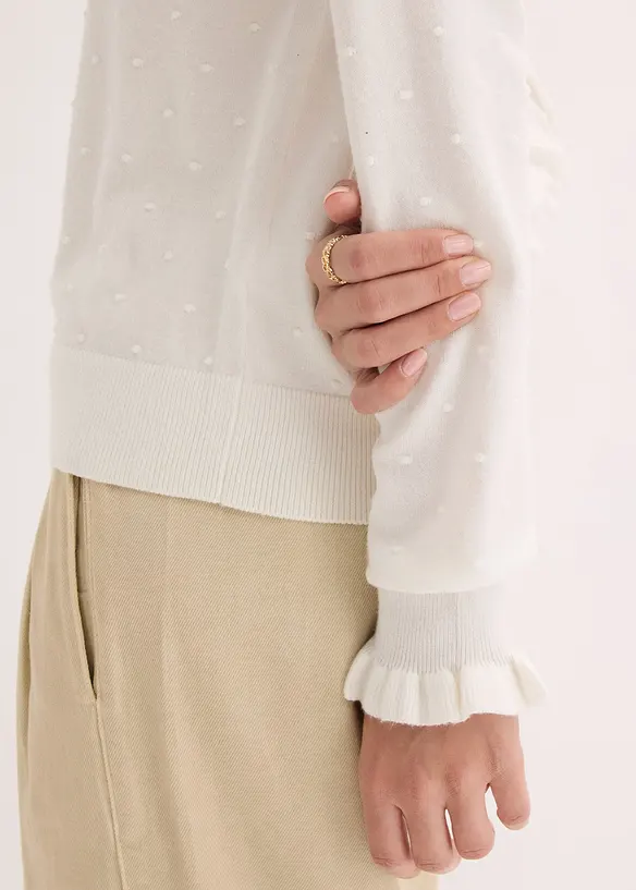 Svetr z jemn&eacute; pleteniny z visk&oacute;zov&eacute; směsi, bonprix