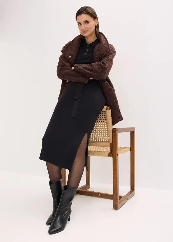 Žebrovan&eacute; pleten&eacute; &scaron;aty z visk&oacute;zov&eacute; směsi, bonprix