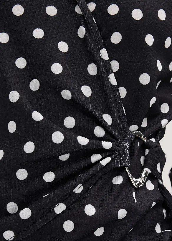 Tričko s dlouh&yacute;m ruk&aacute;vem, ze strukturovan&eacute;ho žerzeje, bonprix