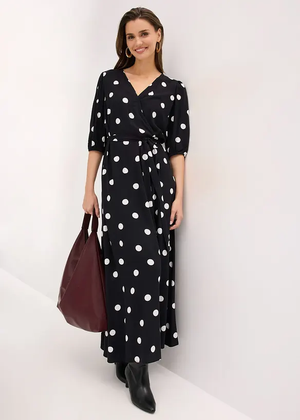 Maxi &scaron;aty ze spl&yacute;vav&eacute; visk&oacute;zy, bonprix