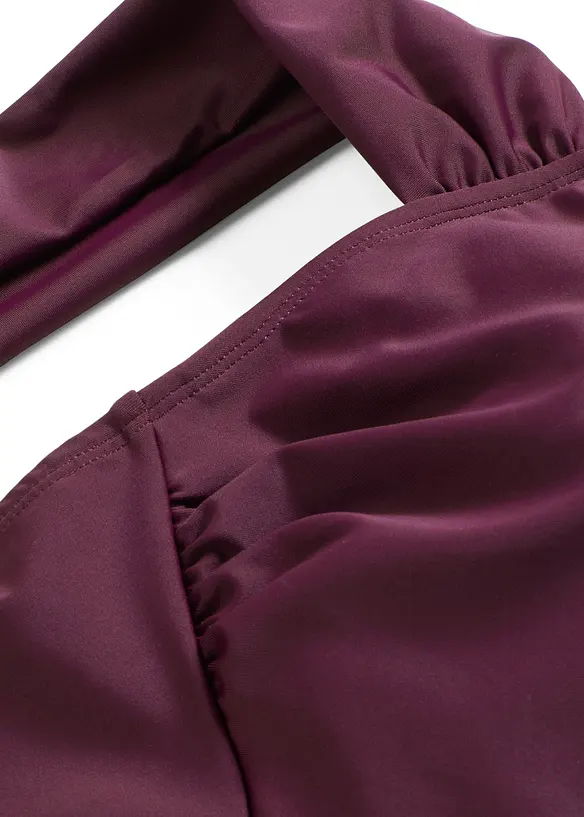 Stahovac&iacute; jednod&iacute;ln&eacute; plavky, středn&iacute; tvaruj&iacute;c&iacute; efekt a &scaron;irok&aacute; ram&iacute;nka, bonprix