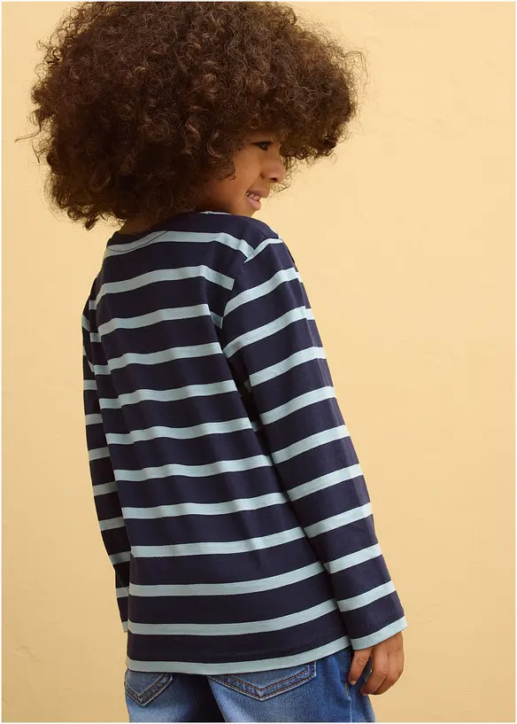 Tričko s dlouh&yacute;m ruk&aacute;vem, z čist&eacute; organick&eacute; bavlny (2 ks v balen&iacute;), bonprix