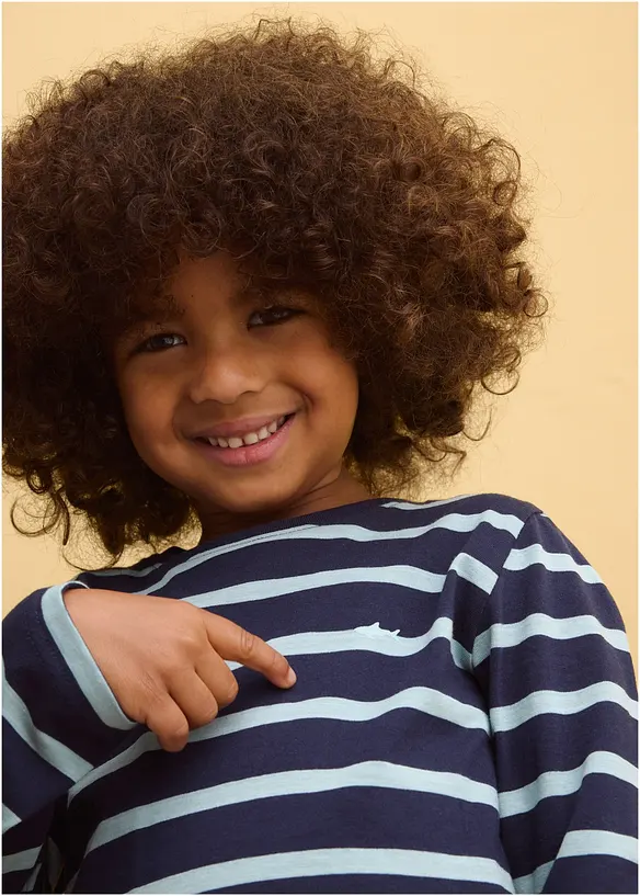 Tričko s dlouh&yacute;m ruk&aacute;vem, z čist&eacute; organick&eacute; bavlny (2 ks v balen&iacute;), bonprix