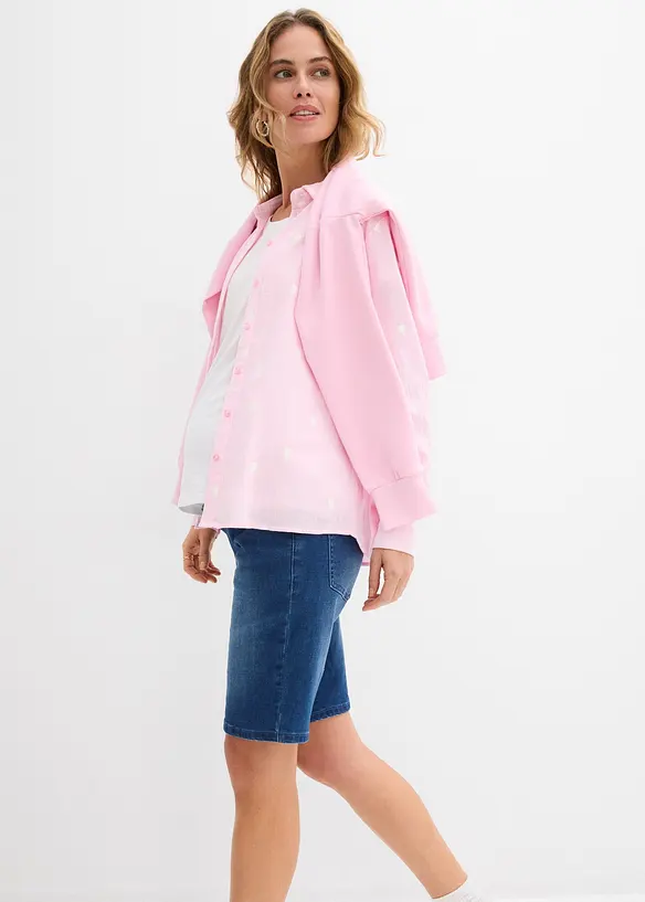 Těhotenské džínové bermudy, bonprix