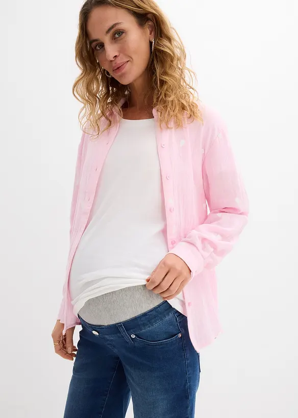 Těhotenské džínové bermudy, bonprix