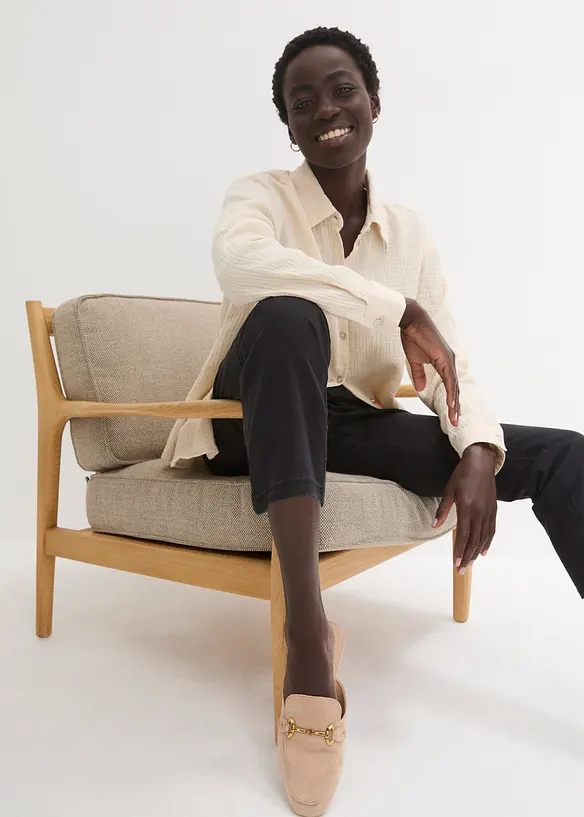 7/8 kalhoty bez zap&iacute;n&aacute;n&iacute;, se strečem, bonprix