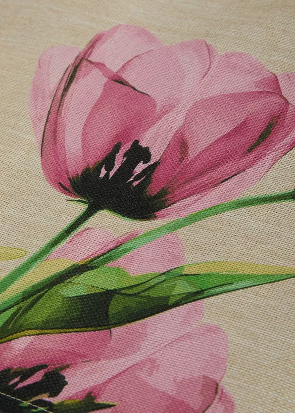 Běhoun na stůl s potiskem tulip&aacute;nů, bonprix