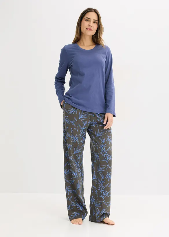Pyžamo (3d&iacute;ln&aacute; souprava) z čist&eacute; bavlny, bonprix
