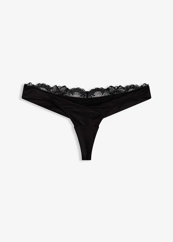 Kalhotky tanga s beze&scaron;v&yacute;mi zadn&iacute;mi kalhotkami, bonprix