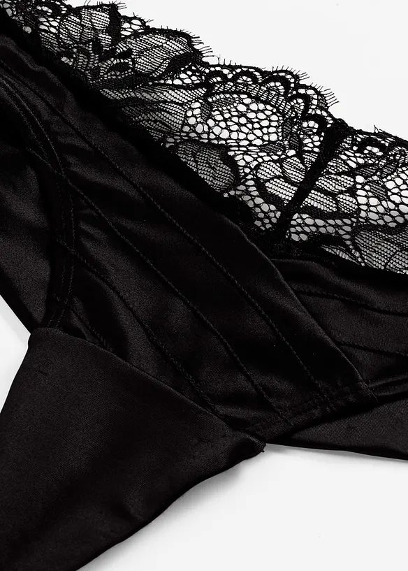 Kalhotky tanga s beze&scaron;v&yacute;mi zadn&iacute;mi kalhotkami, bonprix