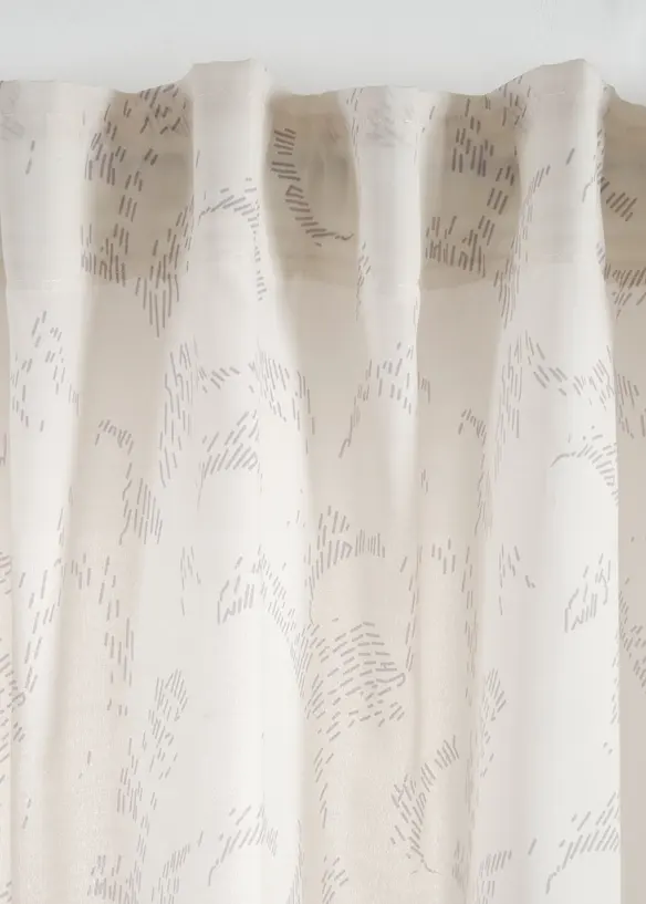 Poloprůhledn&aacute; z&aacute;clona, tak&eacute; extra dlouh&aacute; (2 ks v balen&iacute;), bonprix