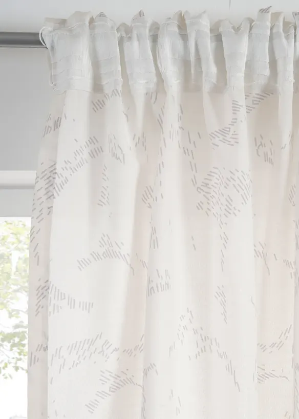 Poloprůhledn&aacute; z&aacute;clona, tak&eacute; extra dlouh&aacute; (2 ks v balen&iacute;), bonprix