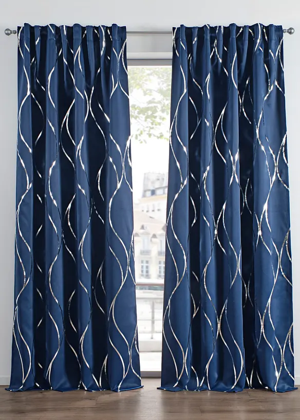 Zastiňuj&iacute;c&iacute; z&aacute;věs s leskl&yacute;m potiskem (1 ks v balen&iacute;), bonprix