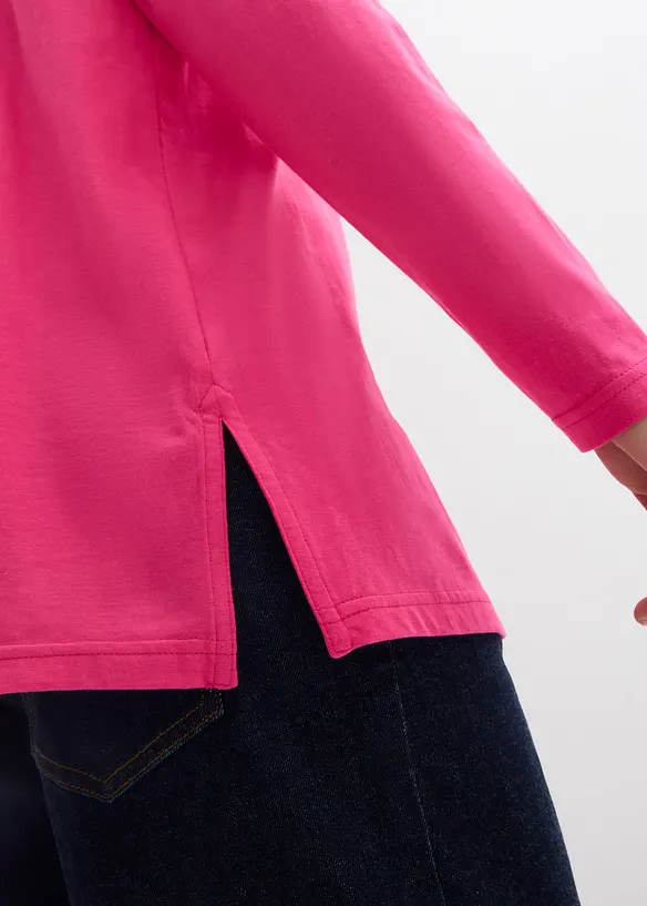 Tričko s rol&aacute;kem, z čist&eacute; organick&eacute; bavlny, bonprix