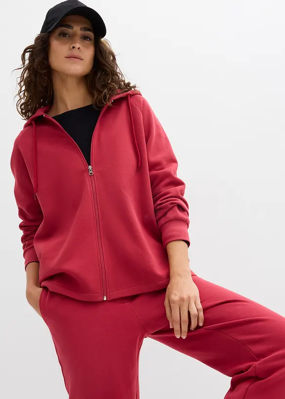 Mikina na zap&iacute;n&aacute;n&iacute;, z čist&eacute; organick&eacute; bavlny, bonprix