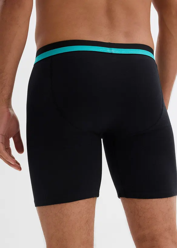 Dlouh&eacute;, přil&eacute;hav&eacute; boxerky s měkkou bavlnou (2 ks v balen&iacute;), bonprix