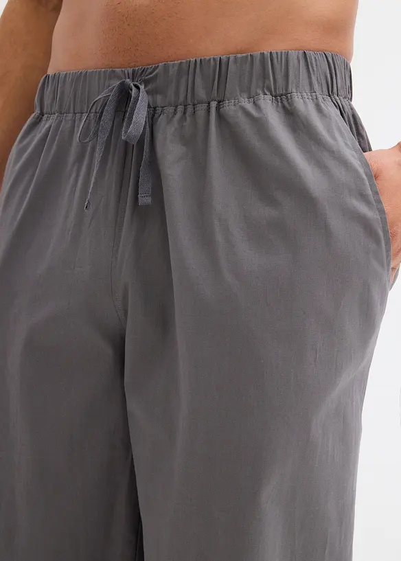 Dlouh&eacute; pyžamov&eacute; kalhoty z měkk&eacute; bavlny (2 ks v balen&iacute;), bonprix