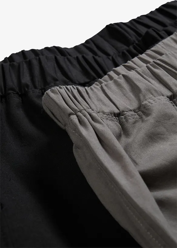 Dlouh&eacute; pyžamov&eacute; kalhoty z měkk&eacute; bavlny (2 ks v balen&iacute;), bonprix