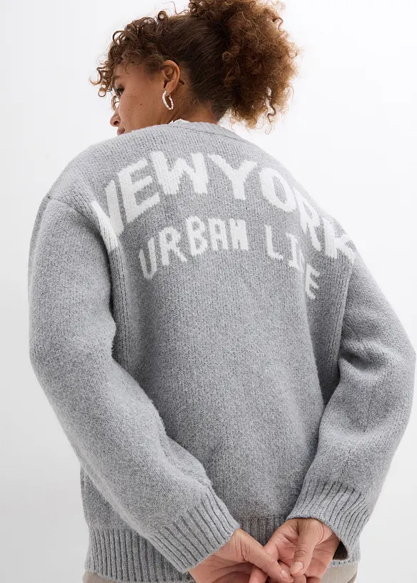 Oversize pleten&yacute; kab&aacute;tek, bonprix