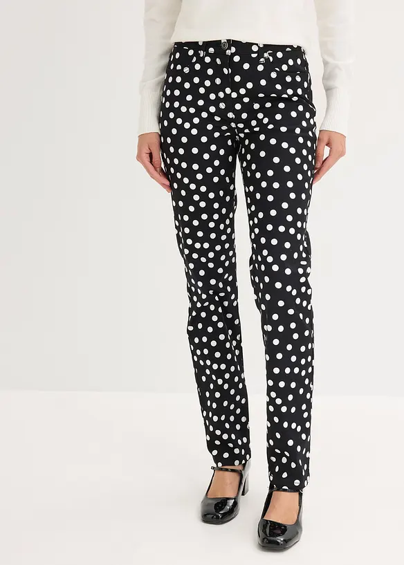 Strečov&eacute; kalhoty s 5 kapsami, bonprix