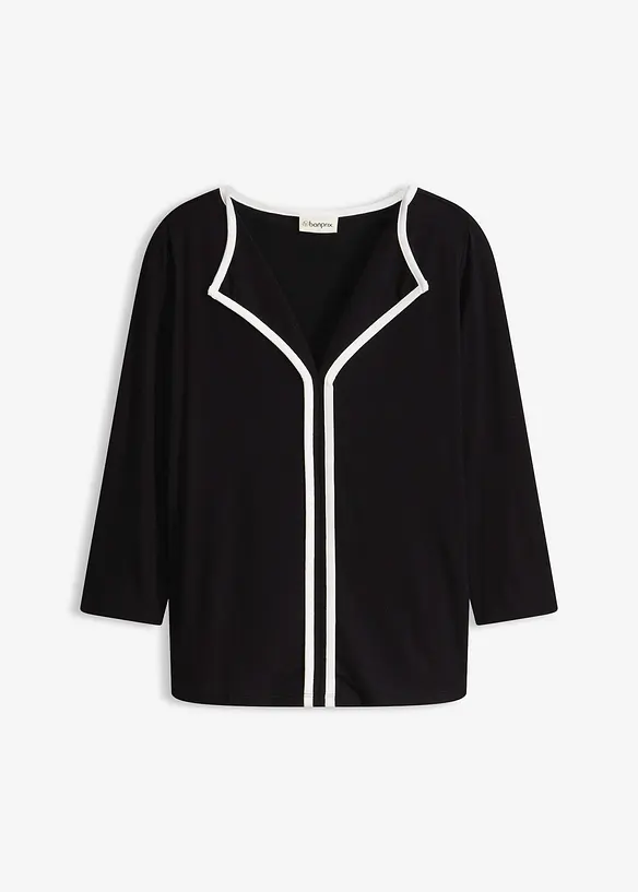 Triko s kontrastn&iacute;m lemem, bonprix