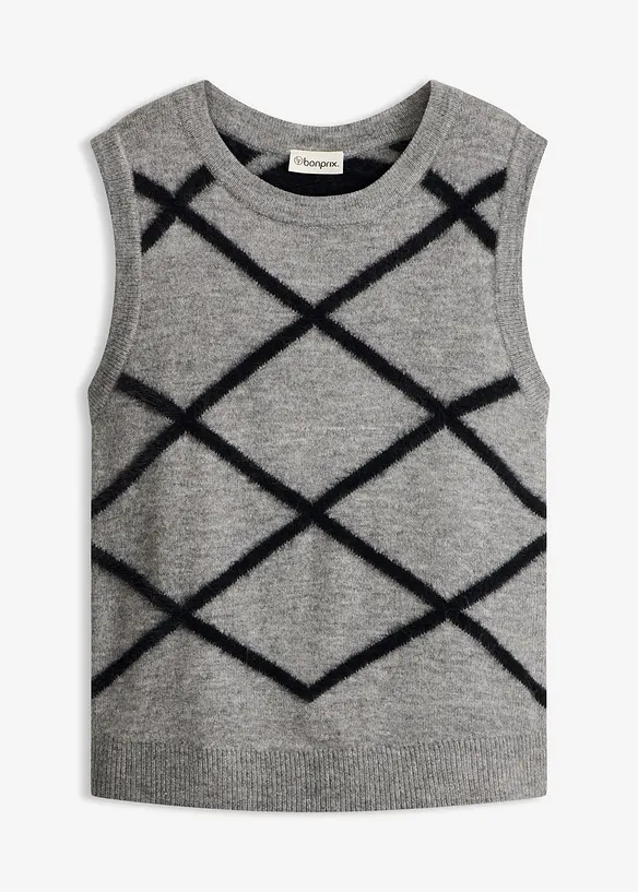 Vesta s peř&iacute;čkovou př&iacute;z&iacute;, bonprix