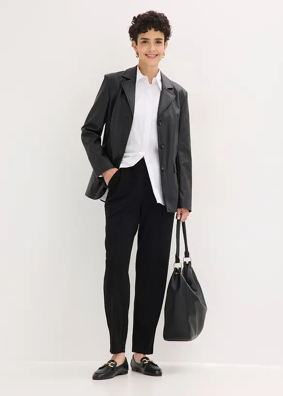 Kalhoty bez zap&iacute;n&aacute;n&iacute;, se s&aacute;mkem, bonprix