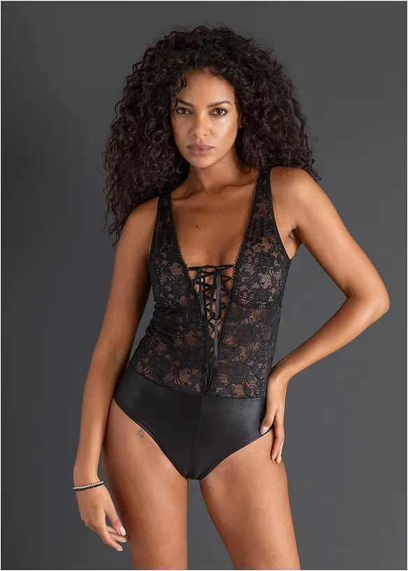 Body ouvert ve vzhledu Wetlook, bonprix