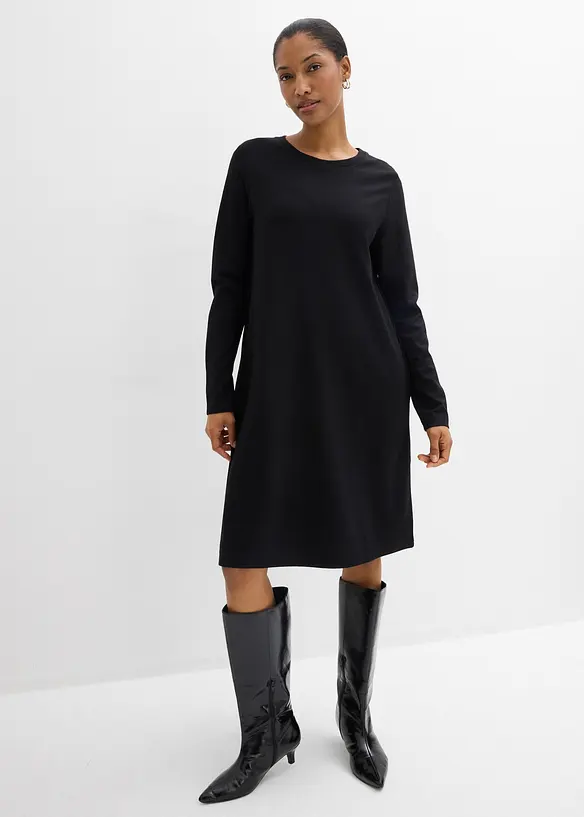 &Uacute;pletov&eacute; &scaron;aty s &aacute;čkovou lini&iacute;, ze směsi s visk&oacute;zou, bonprix