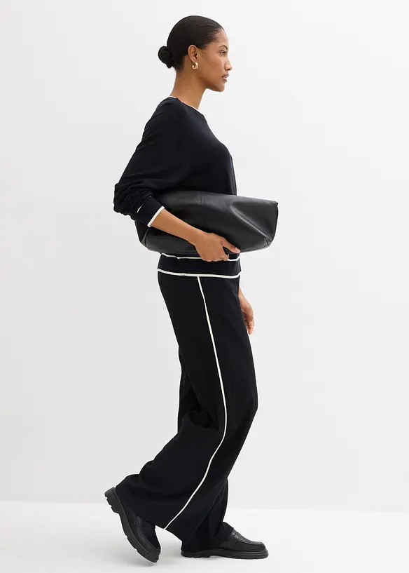 Svetr z jemn&eacute; pleteniny z visk&oacute;zov&eacute; směsi, bonprix