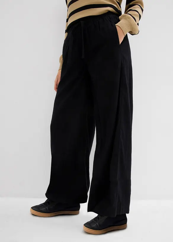 Palazzo kalhoty z čist&eacute; bavlny, bonprix