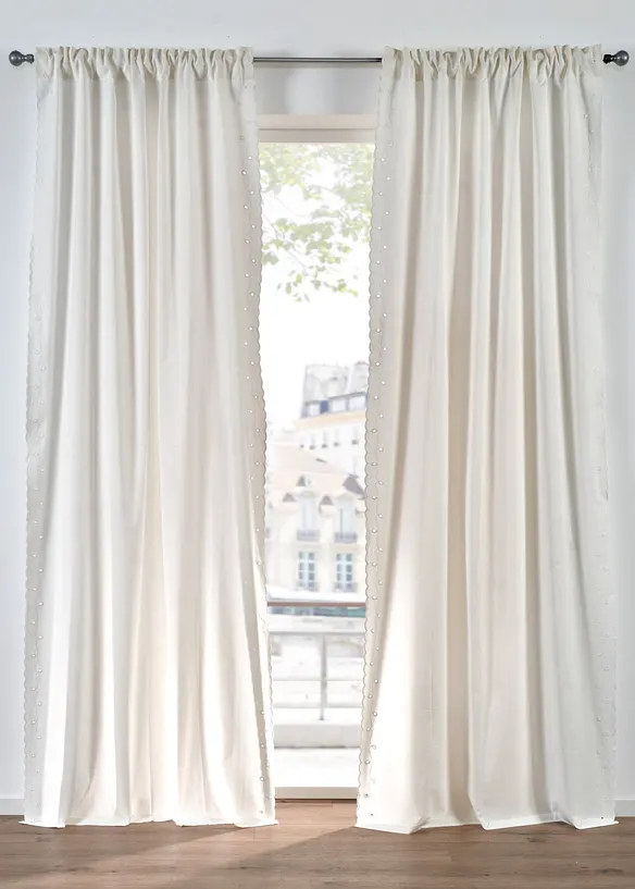 Z&aacute;věs s vy&scaron;&iacute;van&yacute;mi okraji, z organick&eacute; bavlny (1 ks v balen&iacute;), bonprix