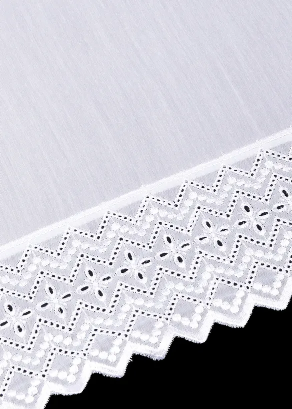 Vitr&aacute;žkov&aacute; z&aacute;clona s vy&scaron;&iacute;van&yacute;m lemem, bonprix