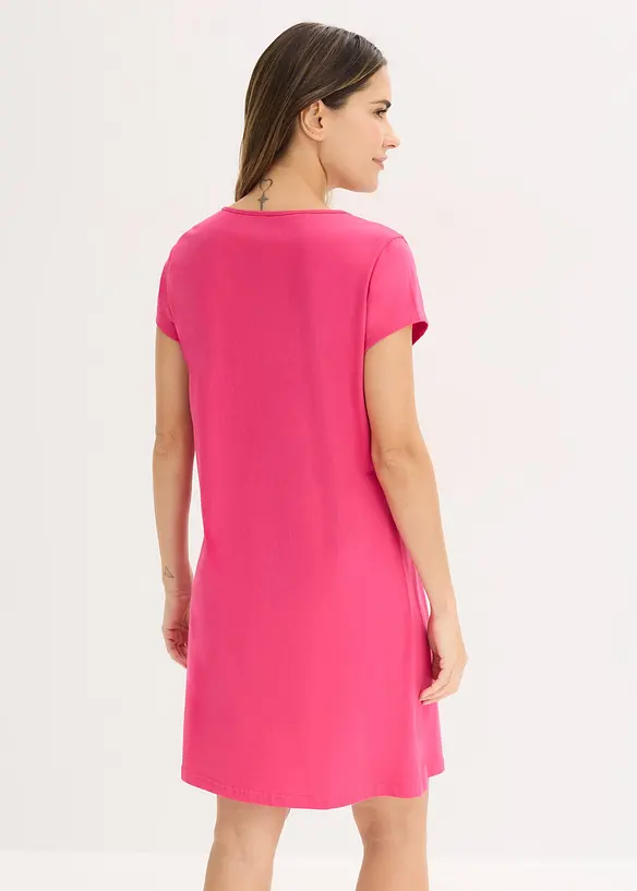 Kr&aacute;tk&aacute; nočn&iacute; ko&scaron;ile z čist&eacute; bavlny, bonprix