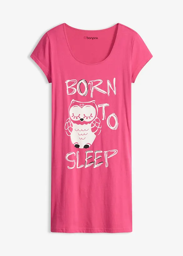 Kr&aacute;tk&aacute; nočn&iacute; ko&scaron;ile z čist&eacute; bavlny, bonprix