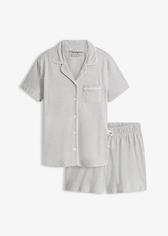 Kr&aacute;tk&eacute; pyžamo s knofl&iacute;kovou l&eacute;gou, bonprix