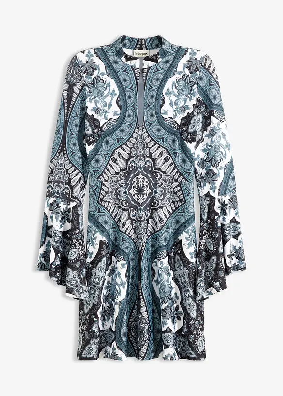 Žerzejov&eacute; &scaron;aty se stoj&aacute;čkem a vol&aacute;nov&yacute;mi ruk&aacute;vy, bonprix