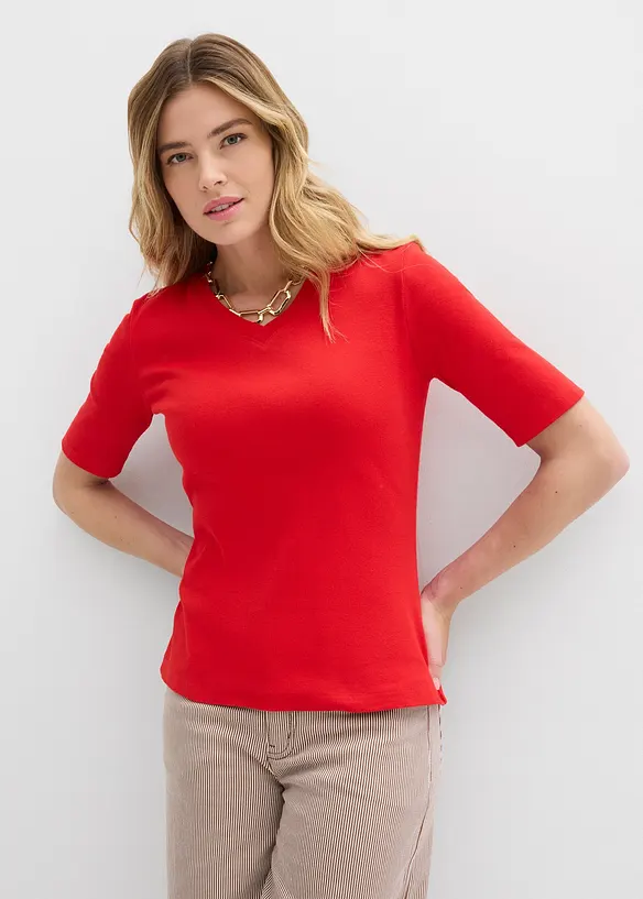 Žebrovan&eacute; tričko (2 ks v balen&iacute;), bonprix